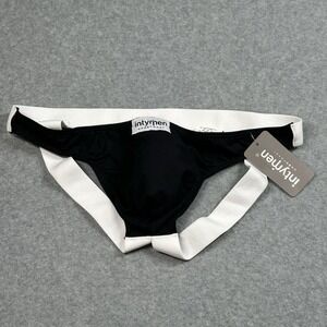 Intymen Serenity Jocks INE027 Black & White Jockstrap Mens XL NWT
